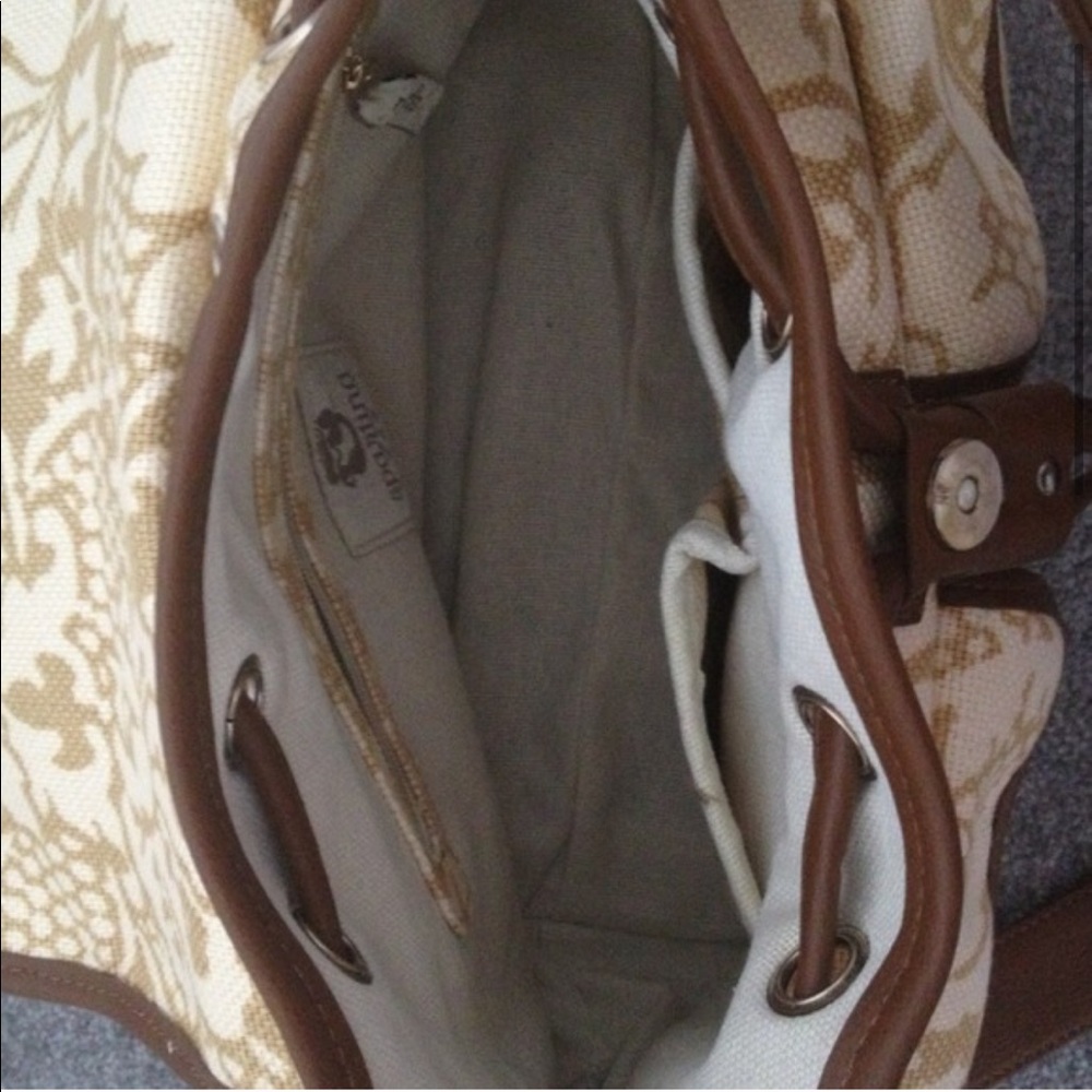 Brown and Cream Spartina 449 Shoulder Bag - Picture 3 of 9